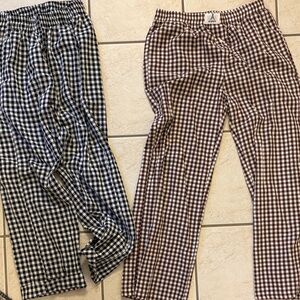 Amazon Women's Ankle & Cropped Gingham Pants in Black and Brown